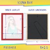 Icona Bay 8x10 Picture Frame, Red Colored Solid Wood Scandinavian