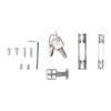 Sliding Door Lock Black Copper Zinc Alloy Lock Furniture Hardware