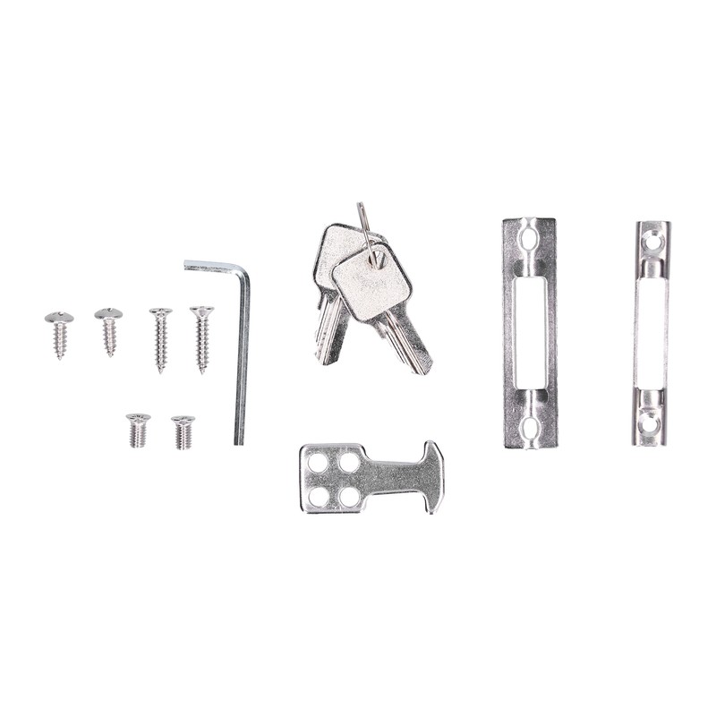 Sliding Door Lock Black Copper Zinc Alloy Lock Furniture Hardware
