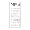 Stupell Industries Dream Bigger Than The Stars Motivational Kids Phrase,