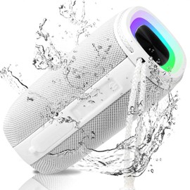 UrbanX Scorpio Series Bluetooth Speaker, IPX6 Waterproof Speakers HD Surround Sound with Punchy Bass, True Wireless Pairing, BT5.3, Portable Speaker for LG W10 Alpha - White