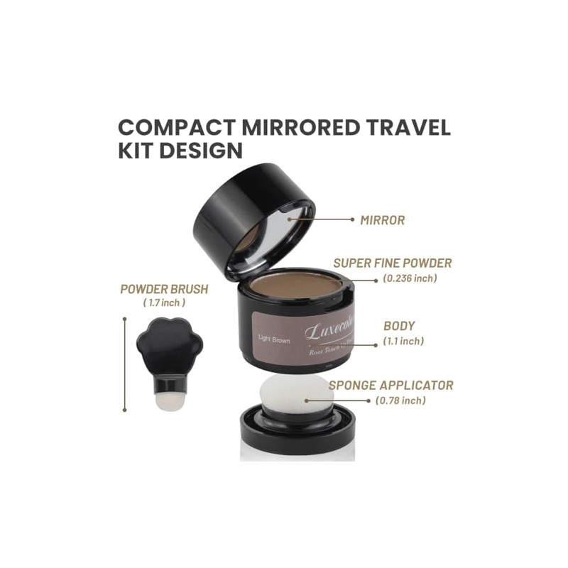 Polvo Corrector de Cabello para Adelgazamiento Del Cabello y Cobertura