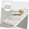 LIFKOME Cotton Swab and Pad Storage Organizer Compartment Makeup Accessory