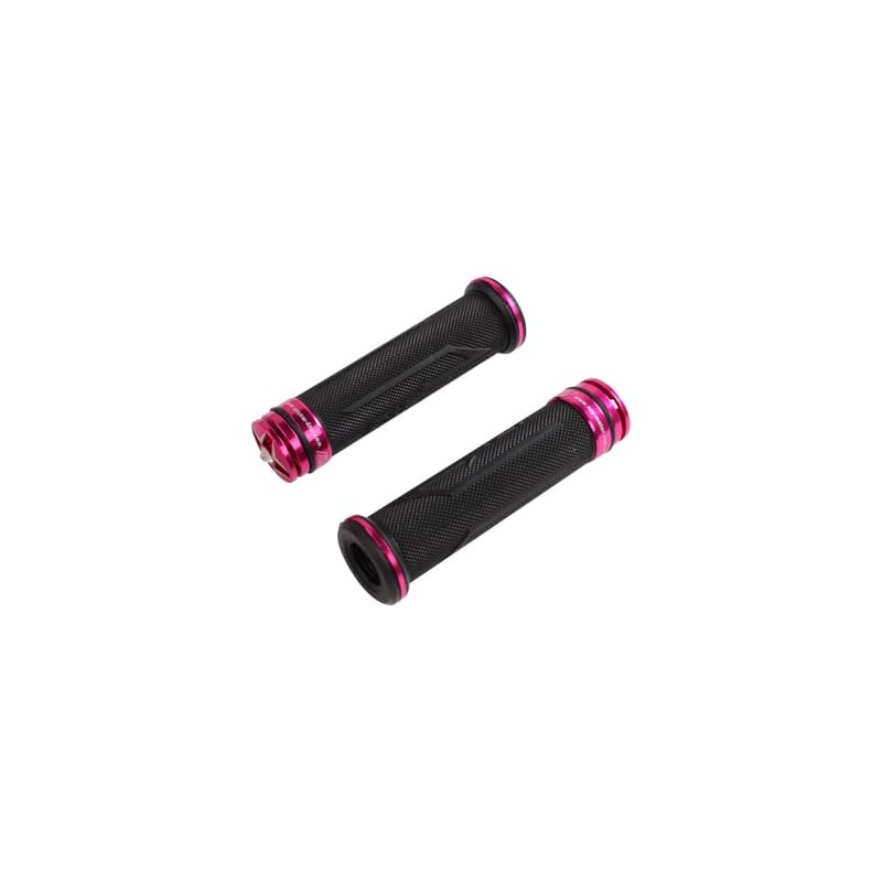 NCY Aluminum Rhinestone Grip Set (Pink, 7/8"): Universal