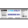Pure Vitality: Berberine HCL 60 Vegan Capsules 500mg - 98%