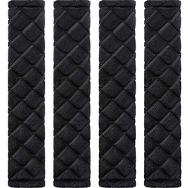 Tatuo 4 Pack Extra Long Seat Belt Covers for Comfort & Safety