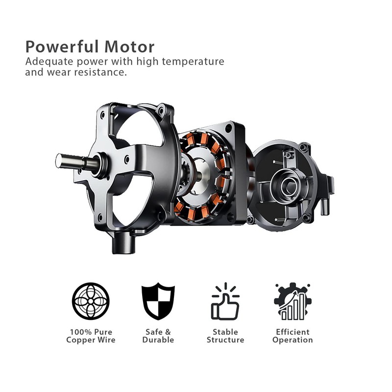 Air Monster 16" 5-Blade, 5 Speed Adjustable Height Ultra Powerful