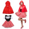 Festicy Little Red Riding Hood Costume Women's I Size S