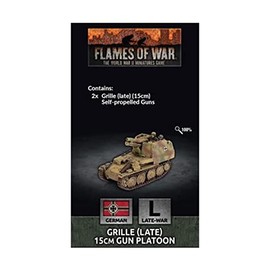 Battlefront Miniatures Flames of War WW2: German Radiator Grille (Late) 15 cm Gun Platoon
