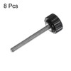 sourcing map 8pcs Knurled Knobs M4 x 40mm Male Thread