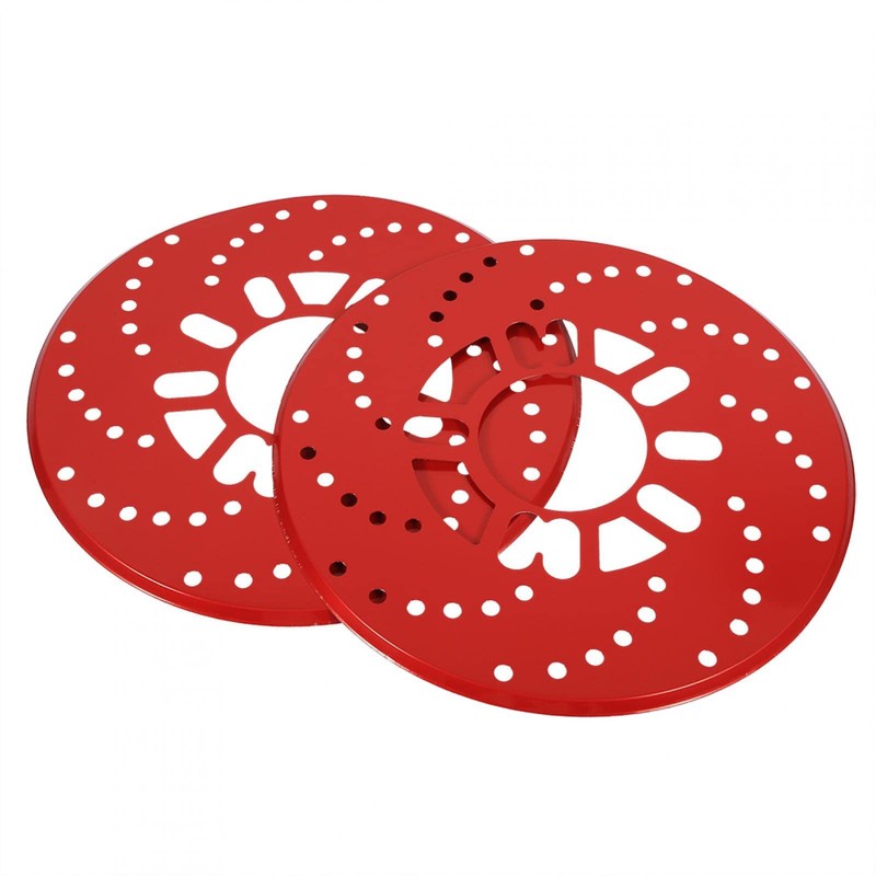 Disc Brake Rotor Cover, 2Pcs/Set Universal Auto Car Wheel Aluminium