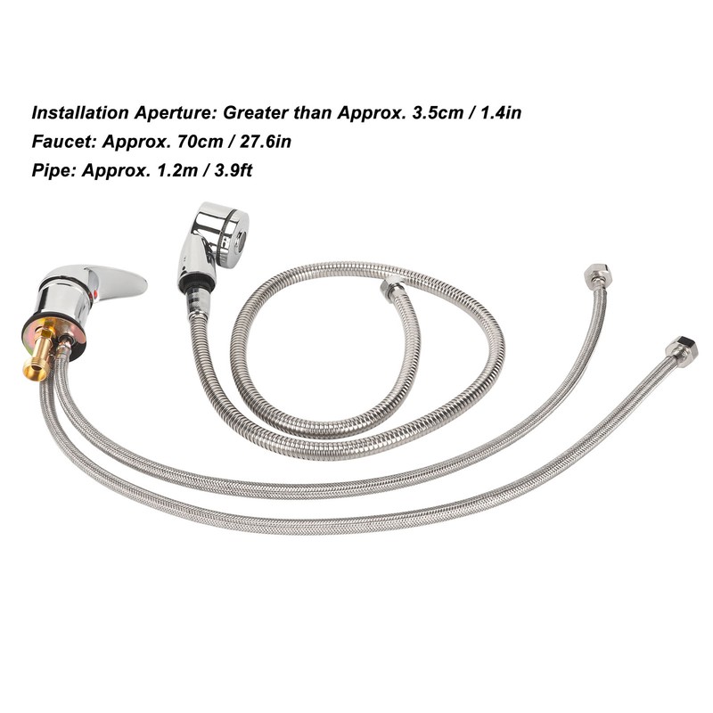 Shampoo Bed Faucet Kit Ceramic Valve Good Sealing Hot Cold