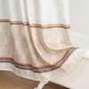 BESTRIPES Fabric Shower Curtain, Beige Tan Brown Stripe Cloth Shower