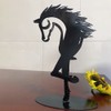 Rustic Horse Sculpture Modern Statue Metal Art Waterproof Horse Statue