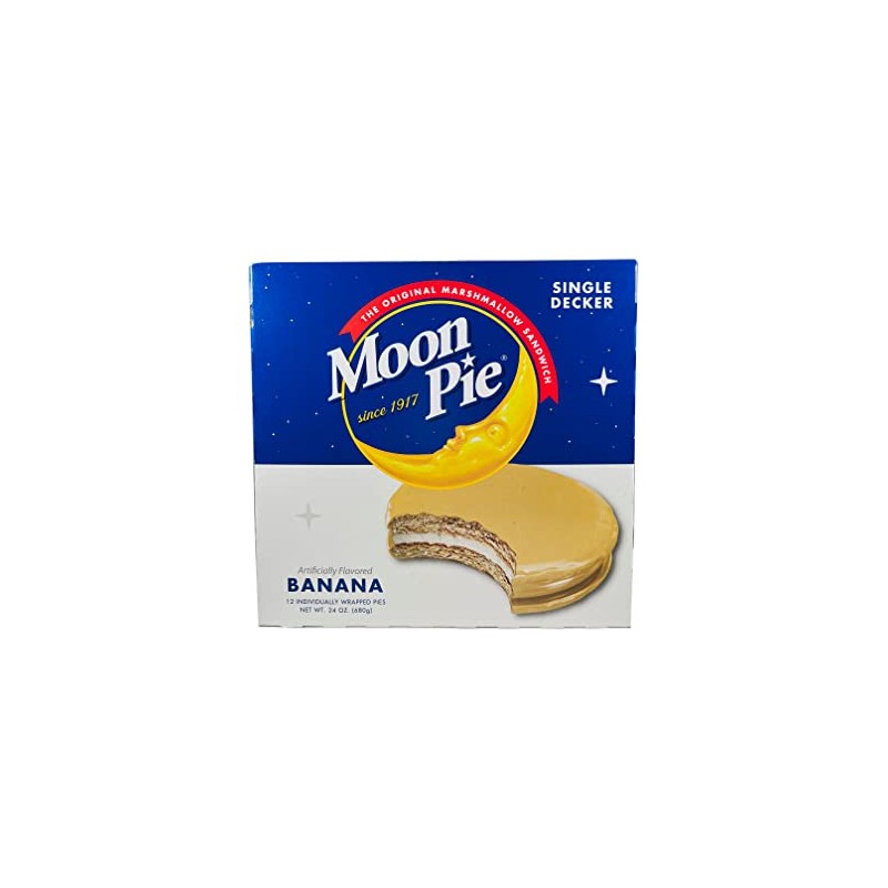 Moon Pie Single Decker Original Marshmallow Sandwich - Banana |