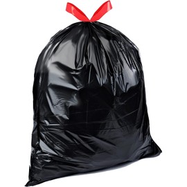 LIMELINEN 30 Gallon Garbage Trash Bags, 100 Count, 1.2 mil Extra Thick Trash Bags with Drawstring Closure, Leak and Odor-Resistant Large Plastic Bags For Office, Home, Hospital, Big Waste Binst