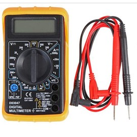 Duratool D03047 500 V AC/DC Manual Ranging Digital Multimeter,Yellow