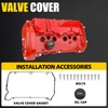 MILIPARTS Aluminum Valve Cover with Gasket, Bolts and Cap Fit