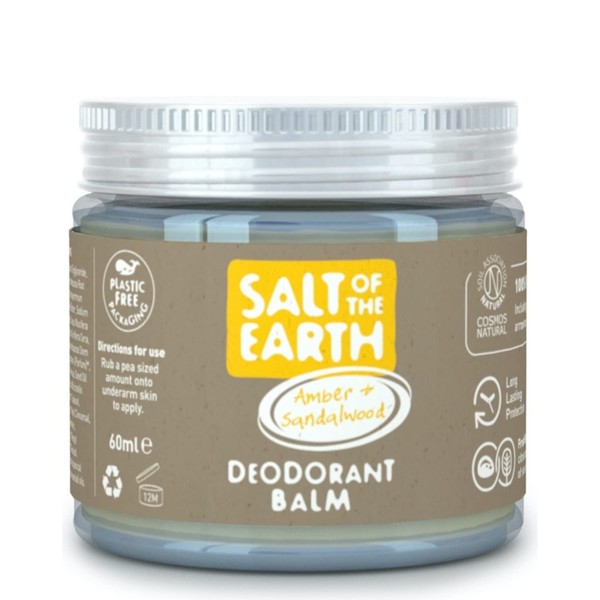 Salt Of the Earth of the earth Natural Deodorant Balm Amber and Sandalwood 60 g