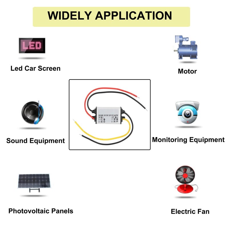 SIPYTOPF 12V to 5V Car Voltage Converter,DC 8-22V to 5V