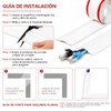Canaletas para Cables Pared 10m,Protector de Cable PVC Autoadhesivo,Esconder Cables