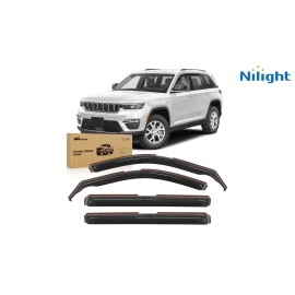 Nilight in Channel Rain Guards for Grand Cherokee L 2021-2024 Window Deflectors