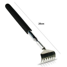 Voarge Pack of 2 Back Scratchers Made of High-Quality Stainless Steel, Extendable up to 68 cm, Telescopic Metal Back Scratcher, for Head and Back