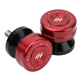 MotHeartCNC Motorcycle Swingarm Spools Sliders CNC Aluminum M8 - Motorcycle Rear Stand Bobbins for Swing Arm Protection and Maintenance Support (Red)