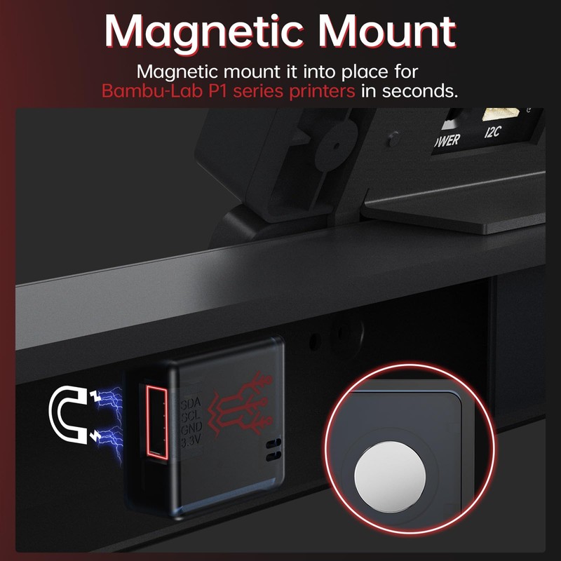 BIGTREETECH Panda Sense 3D Printer Temperature Humidity Sensor, Support Magnetic