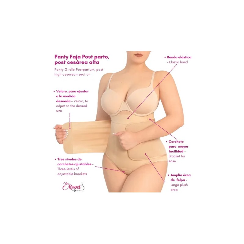Panty Faja Postparto Post Cesarea Alta Moldeador For Moms