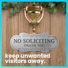 ExcelMark Premium No Soliciting Sign for House - Made in