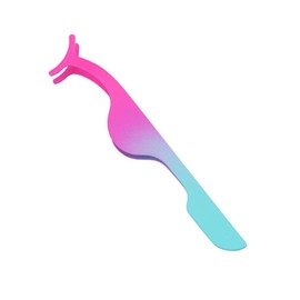 EIAKE False Eyelashes Applicator Tool Eyelash Extension Tweezers Remover Clip Tweezers Nipper (Pink to Blue)