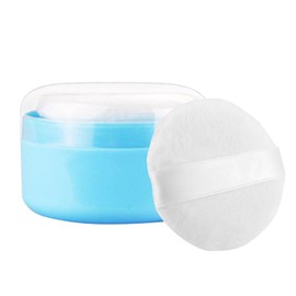 Powder Puff Case | Leak-Proof Loose Dusting Box,Body Powder Container Dispenser Case with Puff for Baby After Bath