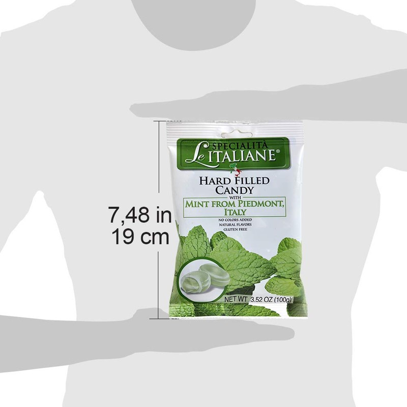 Serra Hard Filled Candy with Mint from Piedmonte, 3.52 Ounce