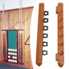 Wall Mounted Billiard Pool Cue Rack 6 Cues Wooden Billiard