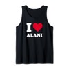 Rotes Herz Ich Liebe Alani Tank Top