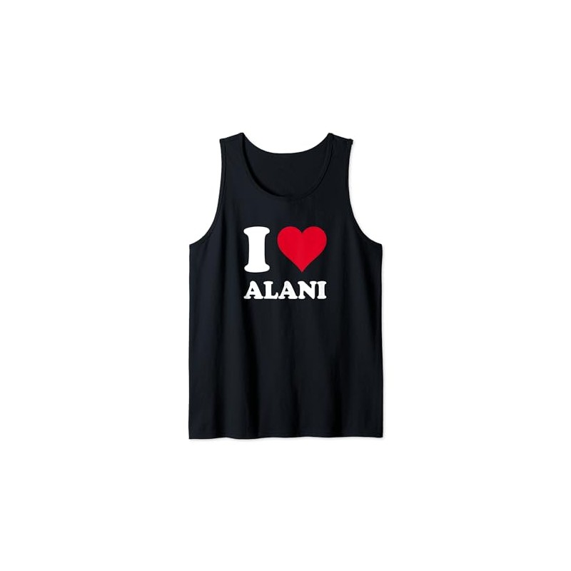 Rotes Herz Ich Liebe Alani Tank Top