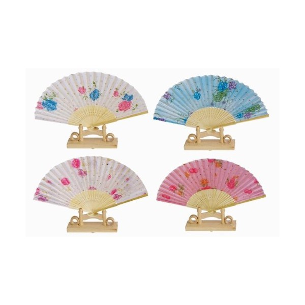 Asian Home Assortment of one Dozen (12) Oriental Feng Shui Hand Fan-Lady's Fan