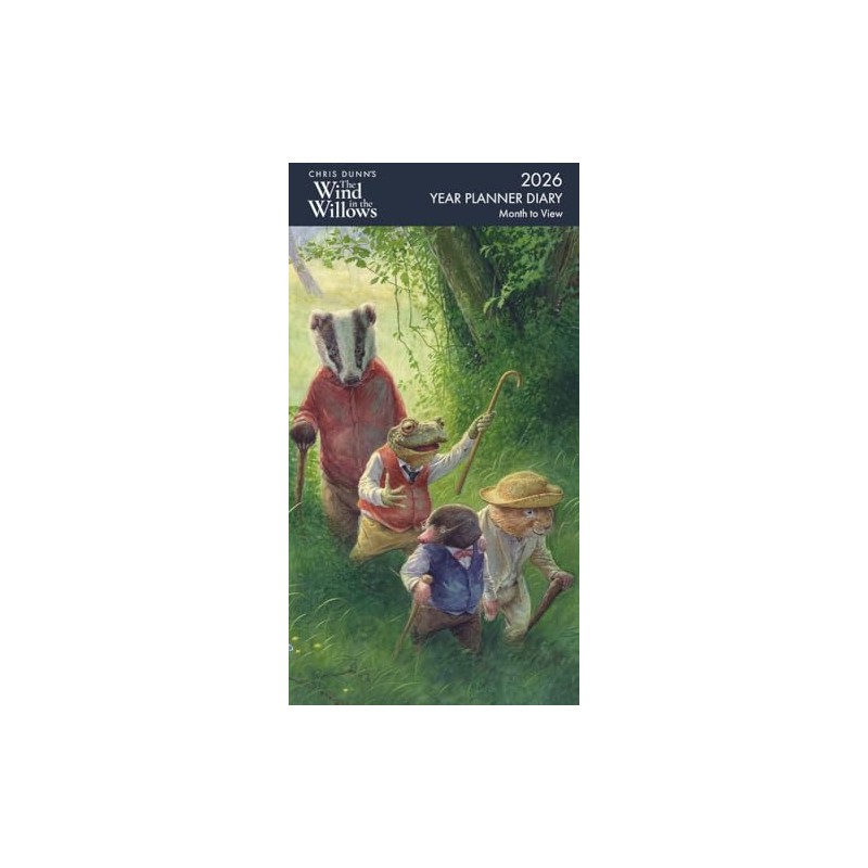 Museums & Galleries 2026 Slimline Year Planner 2026 Month To