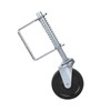 FTVOGUE 4 Inch Spring-Loaded Gate Castor Rubber Gate Wheel Spring
