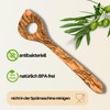 Hansi Risotto Spoon Point with Hole Olive Wood