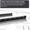 GALAMAX Architectural Scale Ruler, Aluminum Triangular Scale Ruler Standard Metric