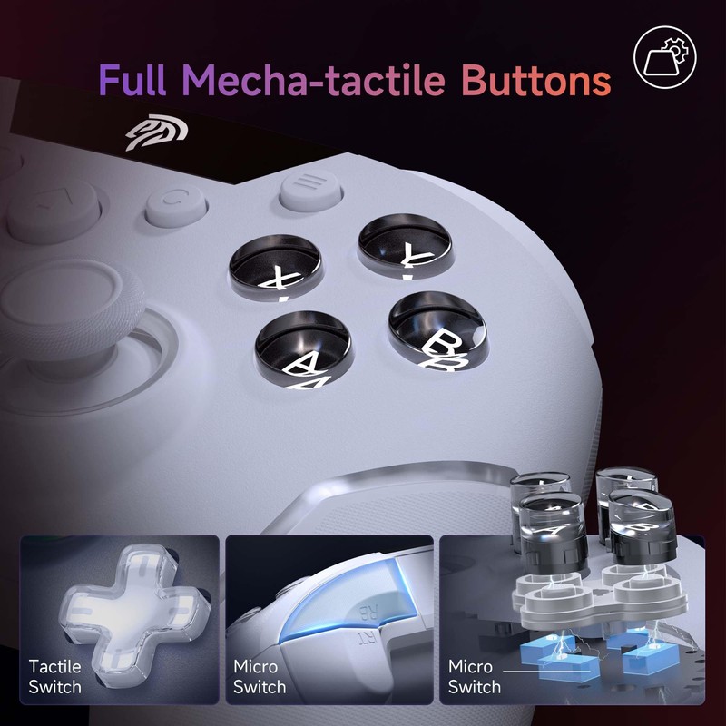EasySMX X20 Game Controller - RGB Backlit, Dual Mechanical Triggers,