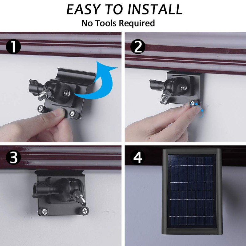 HOLACA Vinyl Siding Hooks Mount for Ring Solar Panel,Universal Solar