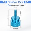 sourcing map 6Pcs M3x10 Aluminum Thumb Screws, 12x20mm(ODxH) Computer Case
