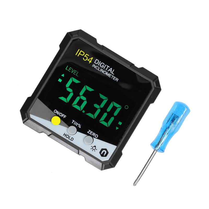 IP54 4*90° Portable Digital Inclinometer LCD Backlight Digital Protractor Slope