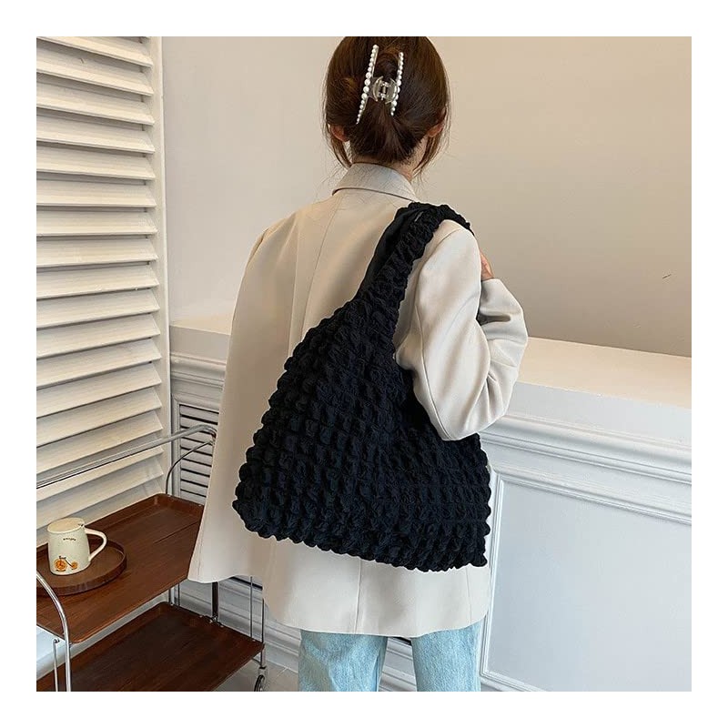 HARJIO Popcorn Bag, Tote Bag, Women's, Quilted, Waffle, Mocomoco, Pocopoco,