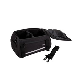 Zefal Alforja para Porta Bulto Urbano Z Traveler Poliuretano 600D Fijación Universal, Color Negro, 9L