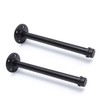 3/4" Industrial Black Iron Pipe Shelf Brackets, Rustic Wall Mounted
