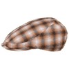 Seeberger Checked Flat Cap (One Size, Brown), brown, Unit size